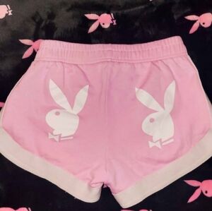 COPY - PLAYBOY pink shorts with the bunny logo 🩷₍ᐢᐢ₎